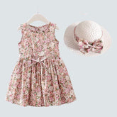 Callista Floral Dress and Hat for Girls